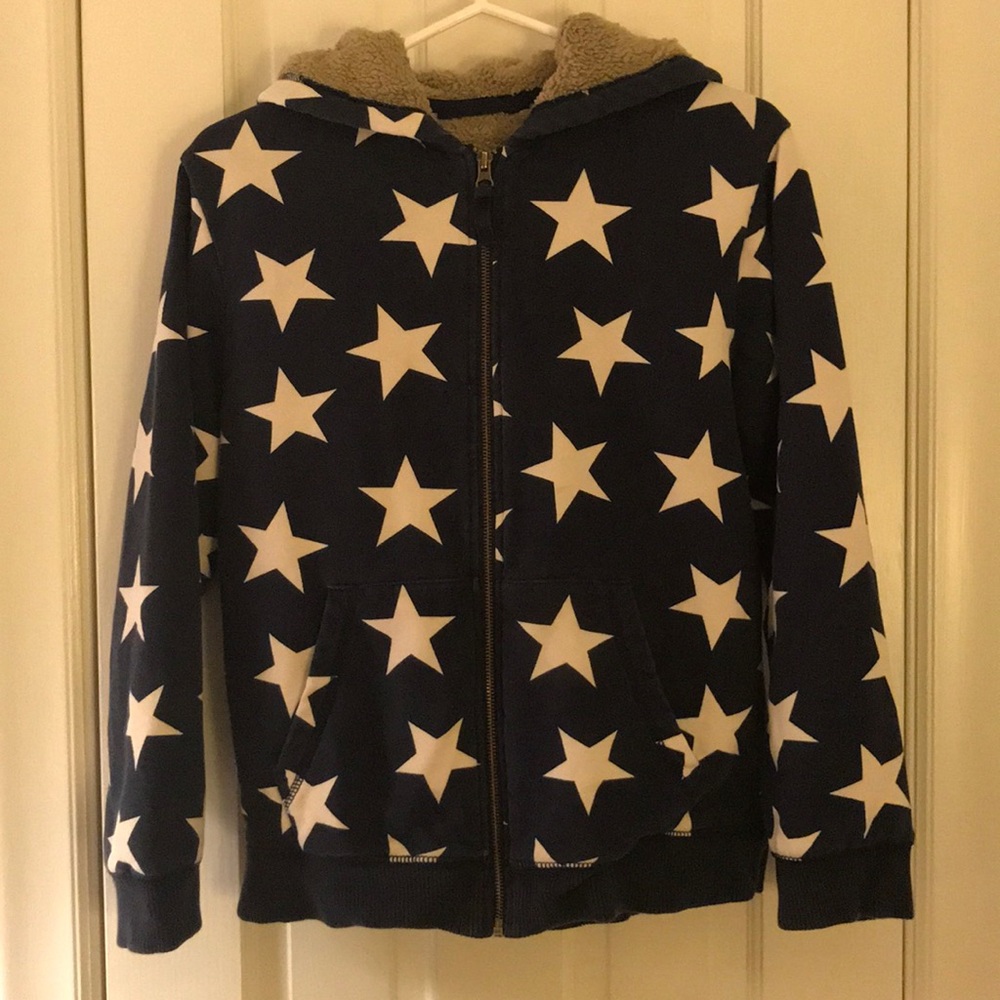 Mini Boden Boys Sherpa Lined Hoodie